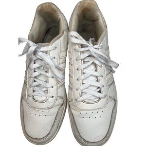 Adidas Mens White Sneakers Size 10.5 EU 44.2 Classic Style Casual Shoes C76